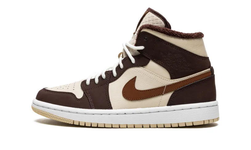 Air Jordan 1 AIR JORDAN 1 MID SE WMNS 'Brown Basalt Fleece'